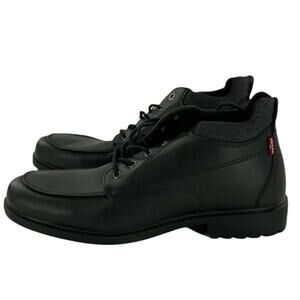 Levis Work Shoes Mens Size 12 Comfort Insole Black Casual Faux Leather Casual